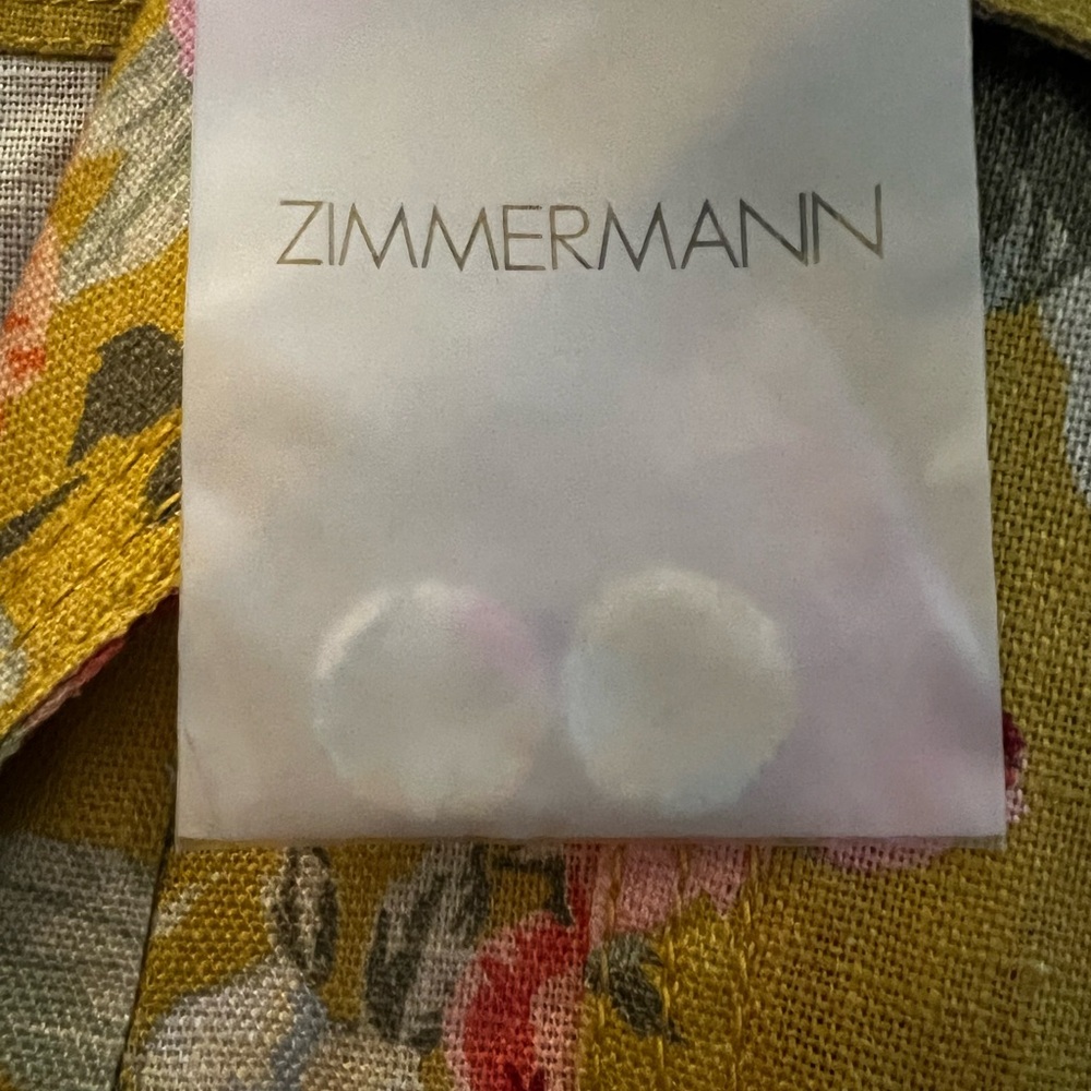 Zimmermann Floral Mini Dress in Yellow and Pink - Picture 5 of 5